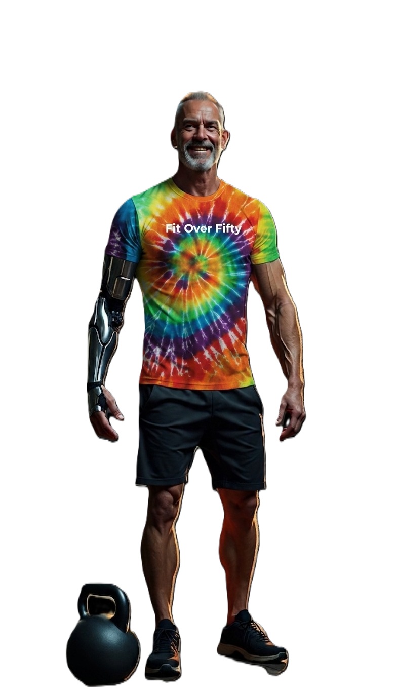 TieDye Cyborg Gramps